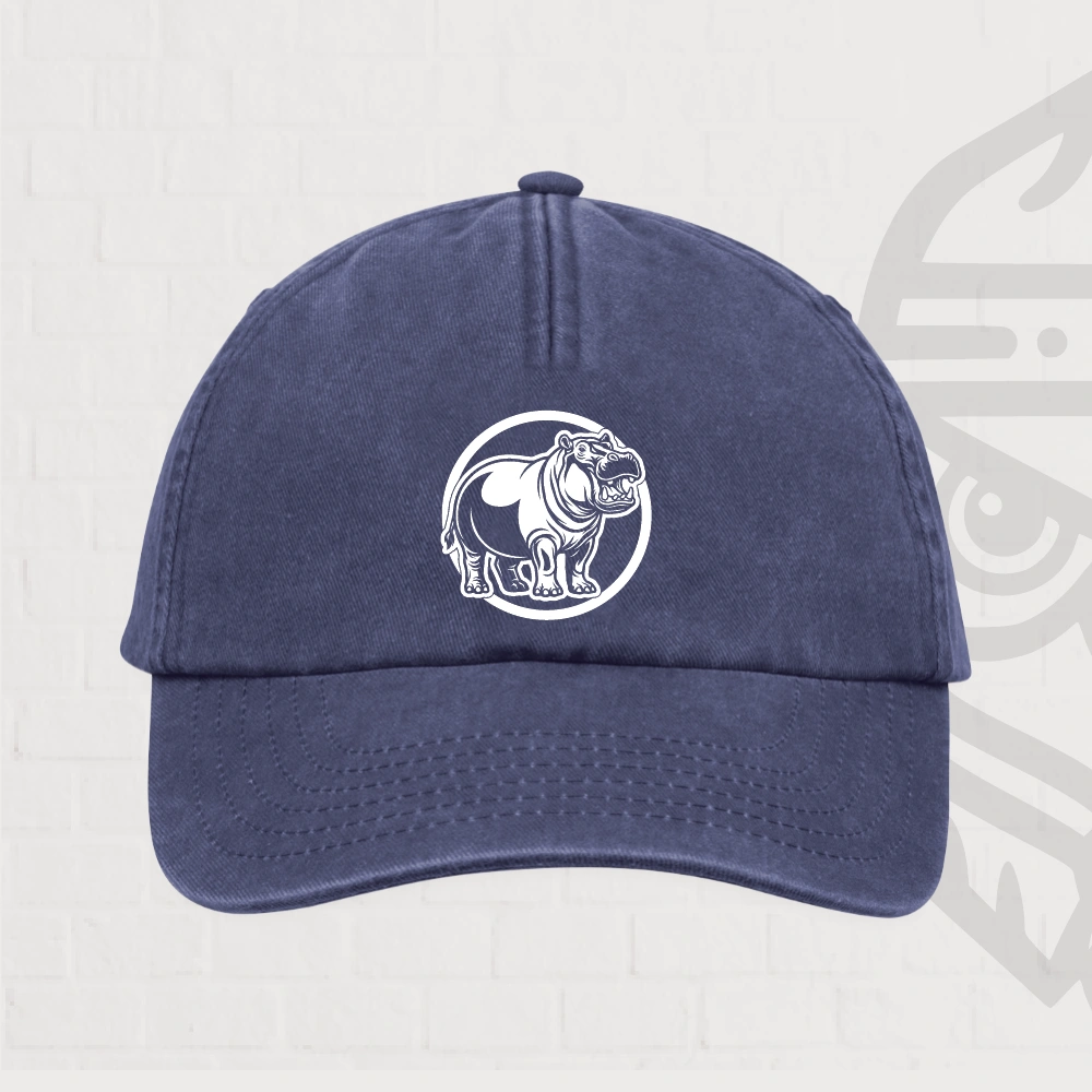 Hippopotame Casquette Vintage