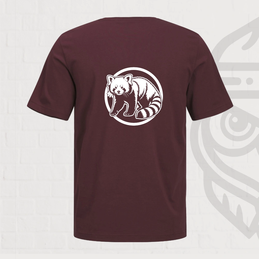 Rode Panda Tshirt – afbeelding 1